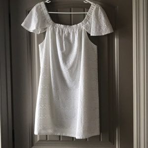 White off-the-shoulder dress NWT